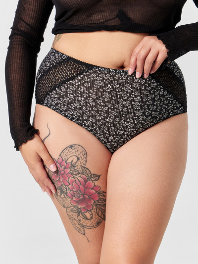 Трусы Mark Formelle 412554/24-44-30544Ц-1 листики_на_черном - фото 4