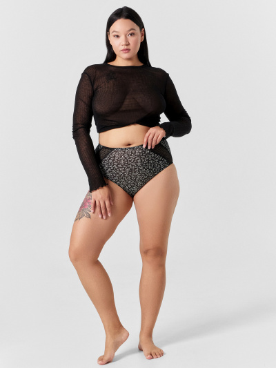 Трусы Mark Formelle 412554/24-44-30544Ц-1 листики_на_черном - фото 5