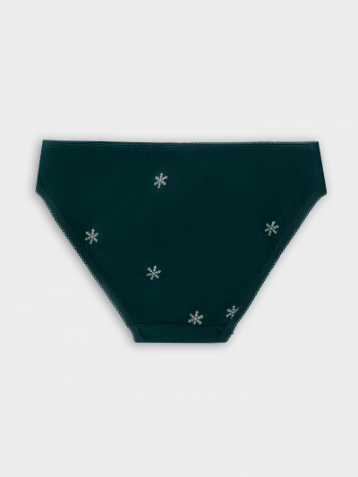 Трусы Mark Formelle 417703/24-1-28322П-0 снежинки_на_зеленом - фото 2