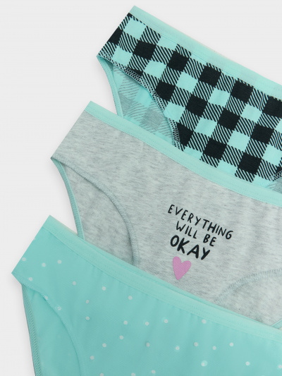 Трусы Mark Formelle 417742-3/25-18-37641П-5 горох_на_бирюзе_2_сл_2тр_на_дет_пер - фото 3