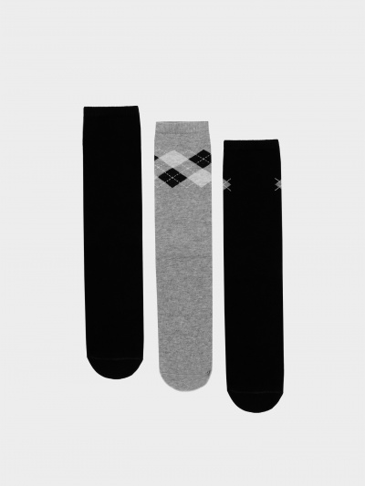 Носки Mark Formelle 430A-1491/B3-233430A-1 черный_сер.меланж_рис.1491 - фото 2