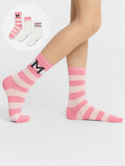 Носки Mark Formelle 430A-3066/B4-253430A-1 лиловый_белый_3_рис.3066 - фото 1