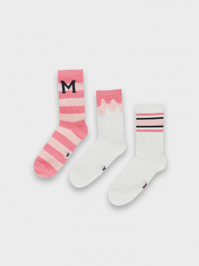 Носки Mark Formelle 430A-3066/B4-253430A-1 лиловый_белый_3_рис.3066 - фото 2