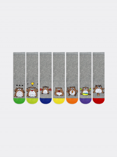 Носки Mark Formelle 430G-1345/B4-237430G серый_меланж_7_рис.1345 - фото 1