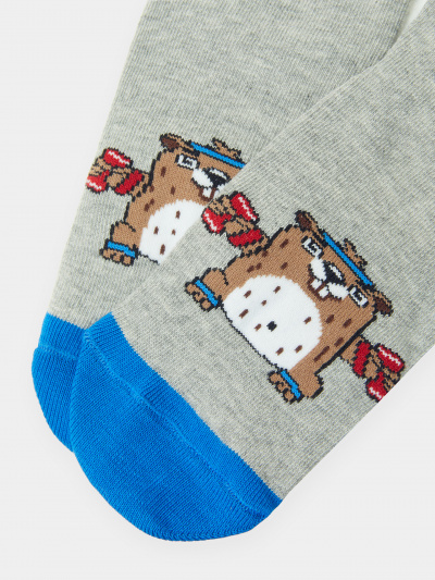 Носки Mark Formelle 430K-1347/B4-21430K-1 серый_меланж_рис.1347 - фото 2