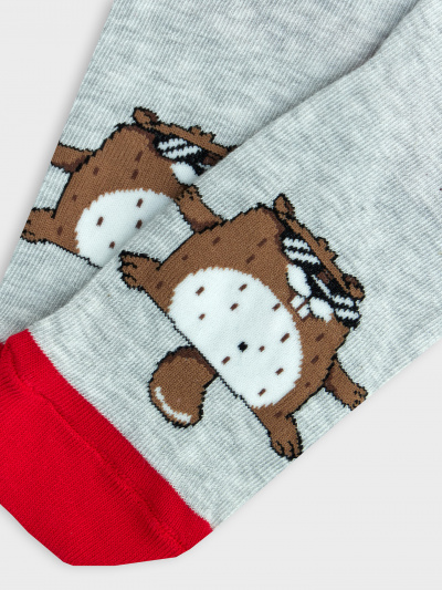 Носки Mark Formelle 430K-1351/B4-21430K-2 св.серый_меланж_рис.1351 - фото 4