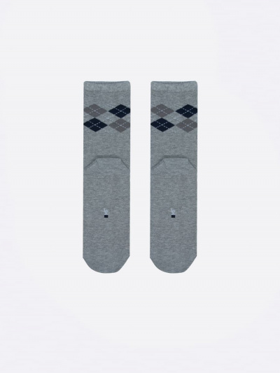 Носки Mark Formelle 430K-1493/B3-20430K-3 серый_меланж_рис.1493 - фото 3