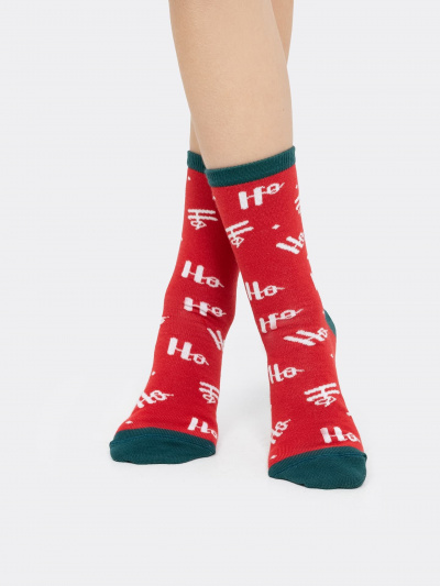 Носки Mark Formelle 430K-2172/B3-23430K-2 т.красный_рис.2172 - фото 4