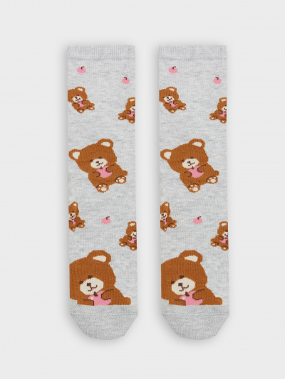 Носки Mark Formelle 430K-2704/B4-23430K-2 св.серый_меланж_рис.2704 - фото 4