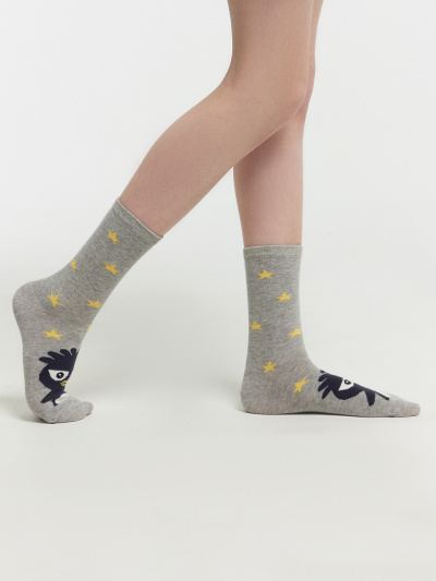 Носки Mark Formelle 430K-2705/B3-23430K-2 серый_меланж_рис.2705 - фото 3