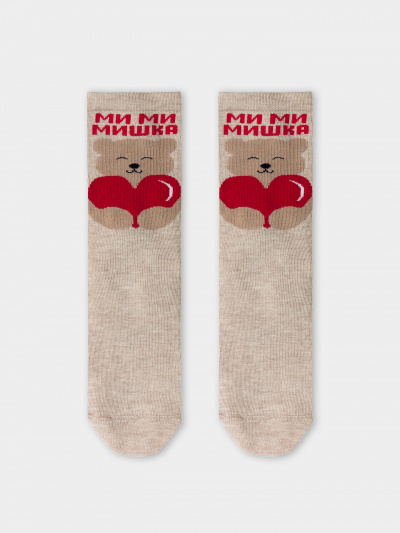 Носки Mark Formelle 430K-2776/B2-24430K бежевый_меланж_рис.2776 - фото 3