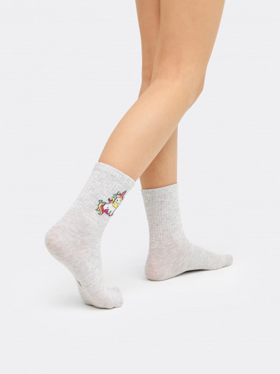 Носки Mark Formelle 444K-2380/B5-23444K св.серый_меланж_рис.2380 - фото 1