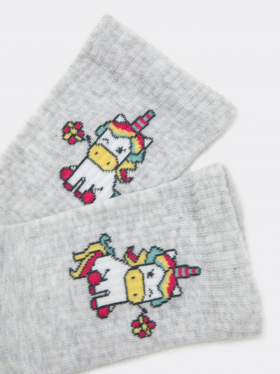 Носки Mark Formelle 444K-2380/B5-23444K св.серый_меланж_рис.2380 - фото 4