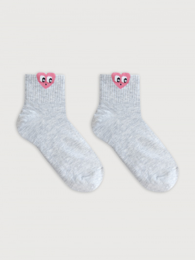 Носки Mark Formelle 452K-2773/B5-24452K св.серый_меланж_рис.2773 - фото 3