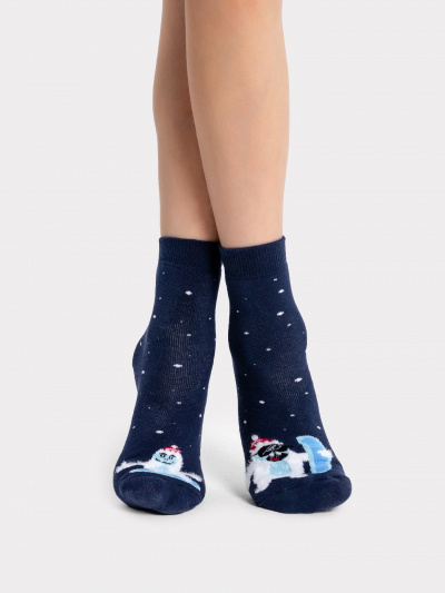 Носки Mark Formelle 500K-1824/B4-22500K-1 т.синий_рис.1824 - фото 3