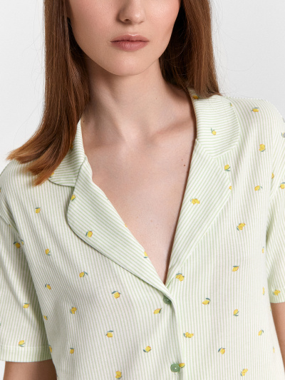 Рубашка Mark Formelle 502524/25-35007ПП-5 лимоны_на_мятной_полоске - фото 5