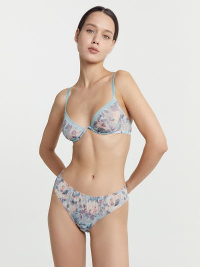 Бюстгальтер Mark Formelle 512520/24-ОБР28177Ц-10 крупные_цветы_на_мятном_010.2_Сублимация_полотн - фото 3