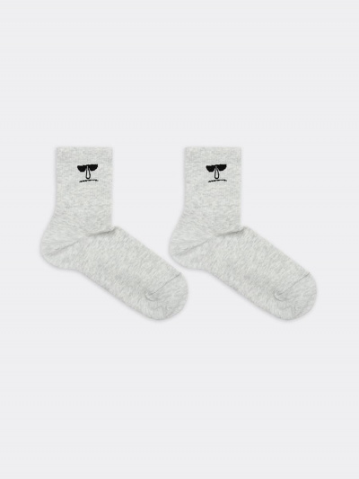 Носки Mark Formelle 556U-1639/22556U св.серый_меланж_рис.1639 - фото 2