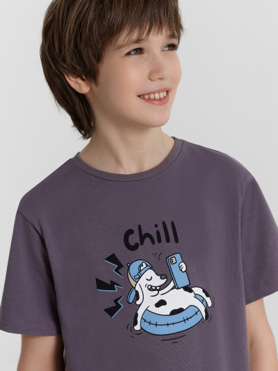 Футболка, шорты Mark Formelle 563318/24-28603ПП-0 олово_печать_Печать - фото 6