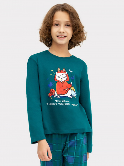 Брюки, джемпер Mark Formelle 563323/24-ОБР26705ПП-0 темно_зеленый_зеленая_клетка_БРАК_ПОЛОТНА_014_С - фото 6