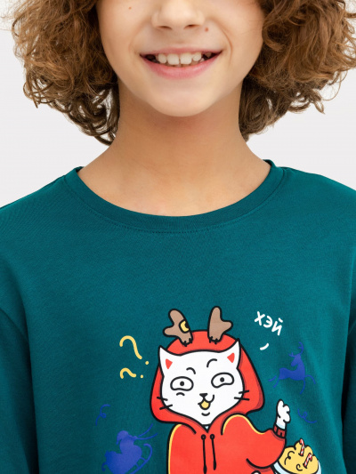 Брюки, джемпер Mark Formelle 563323/24-ОБР26705ПП-0 темно_зеленый_зеленая_клетка_БРАК_ПОЛОТНА_014_С - фото 8