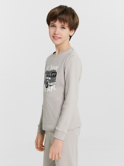 Брюки, джемпер Mark Formelle 563326/24-34456ПП-2 серый_печать_Печать - фото 4