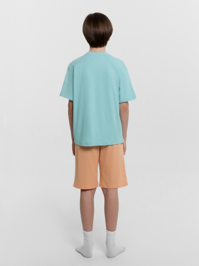 Футболка, шорты Mark Formelle 563327/24-30790ПП-0 морские_блики_персик_печать_3_сл_на_пол - фото 7