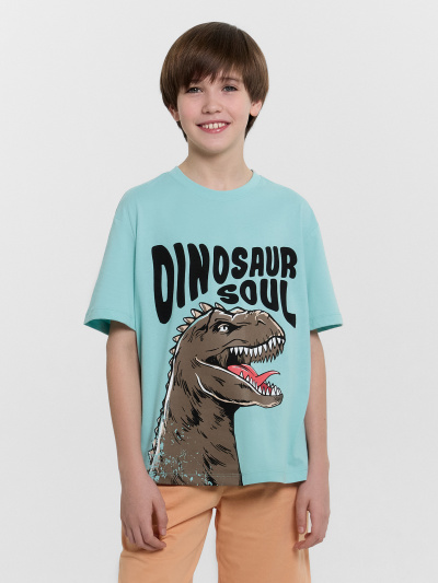 Футболка, шорты Mark Formelle 563327/24-30792ПП-0 морские_блики_персик_печать_3_сл_на_пол - фото 7