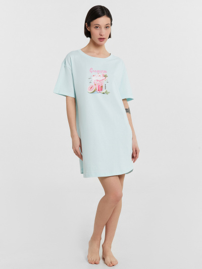 Сорочка Mark Formelle 572371/25-35023ПП-5 сахарная_пудра_печать_3_сл_на_пол - фото 1