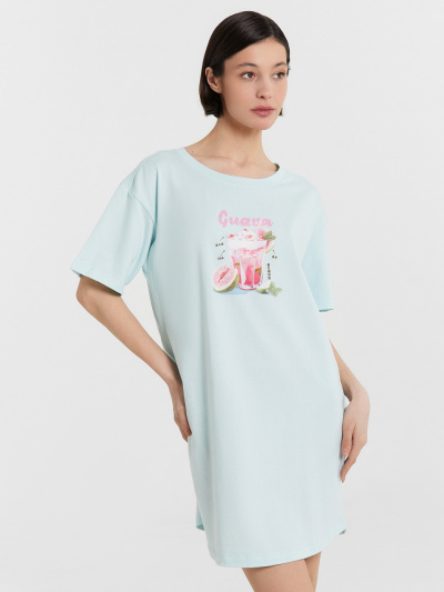 Сорочка Mark Formelle 572371/25-35023ПП-5 сахарная_пудра_печать_3_сл_на_пол - фото 2