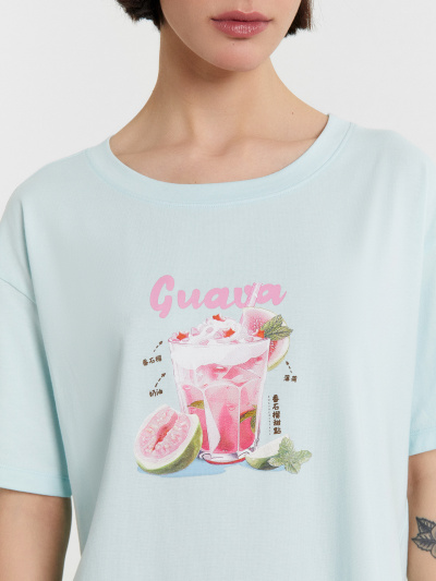 Сорочка Mark Formelle 572371/25-35023ПП-5 сахарная_пудра_печать_3_сл_на_пол - фото 3