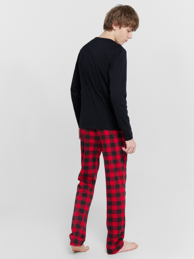 Брюки, джемпер Mark Formelle 591023/24-4230ПП-5 черный_черная_клетка_на_красном_3_сл_на_пол - фото 8