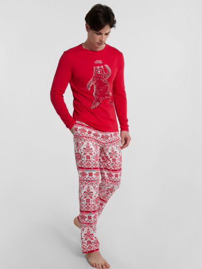 Брюки, джемпер Mark Formelle 591023/24-4232ПП-5 красный_новогодний_орнамент_2_сл_на_пол - фото 1