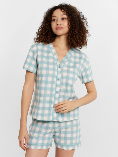 Жакет, шорты Mark Formelle 592348/24-32142ПП-5 зеленая_клетка - фото 11