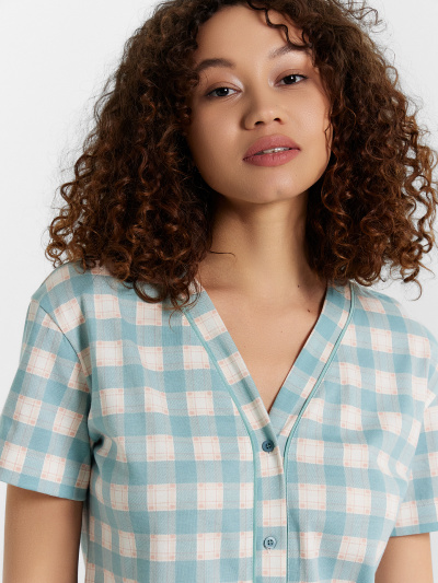 Жакет, шорты Mark Formelle 592348/24-32142ПП-5 зеленая_клетка - фото 4