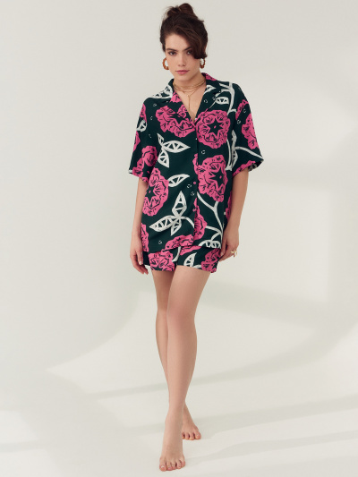 Жакет, шорты Mark Formelle 592460-1/24-26551ПП-9 цветы_на_зеленом - фото 6