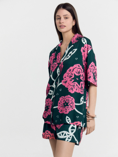 Жакет, шорты Mark Formelle 592460-1/24-26551ПП-9 цветы_на_зеленом - фото 8