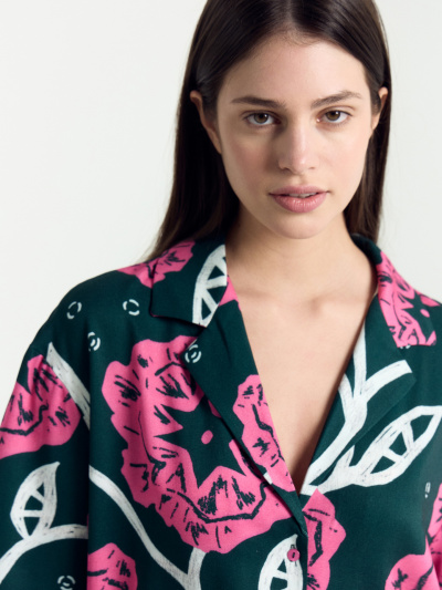 Жакет, шорты Mark Formelle 592460-1/24-26551ПП-9 цветы_на_зеленом - фото 4