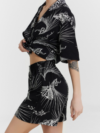 Жакет, шорты Mark Formelle 592460-2/24-32166ПП-9 мотыльки_на_черном - фото 6