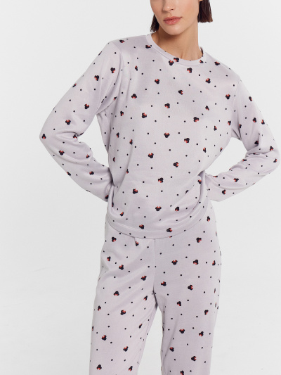 Брюки, джемпер Mark Formelle 592468-1/24-30216ПП-10 горошки_с_ушками_на_св.сером - фото 7