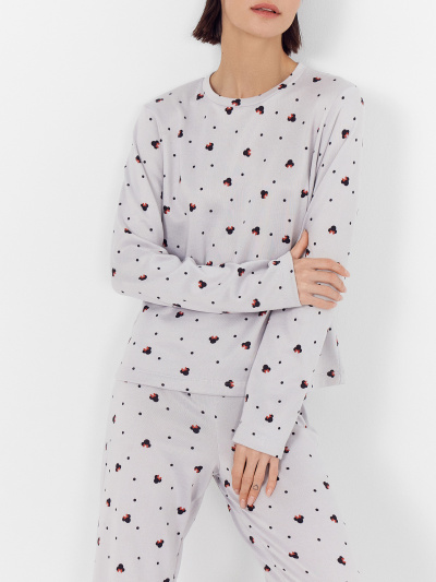 Брюки, джемпер Mark Formelle 592468-1/24-30216ПП-10 горошки_с_ушками_на_св.сером - фото 6