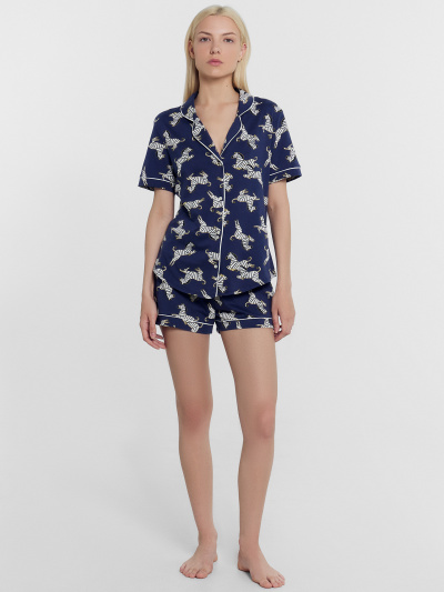 Жакет, шорты Mark Formelle 592478-1/24-26732ПП-0 зебры_на_т.синем - фото 4