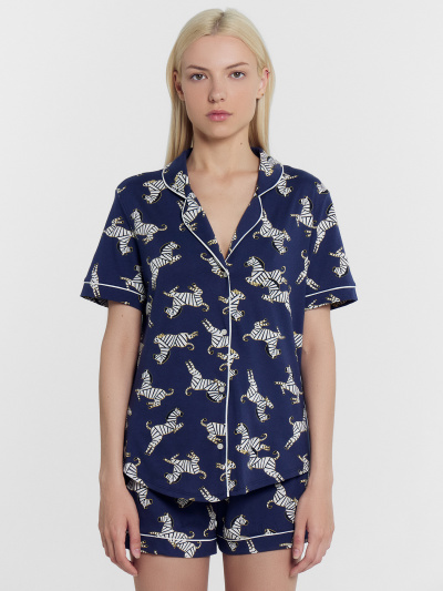 Жакет, шорты Mark Formelle 592478-1/24-26732ПП-0 зебры_на_т.синем - фото 5