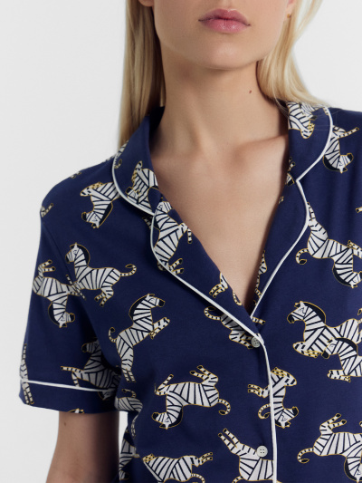 Жакет, шорты Mark Formelle 592478-1/24-26732ПП-0 зебры_на_т.синем - фото 6