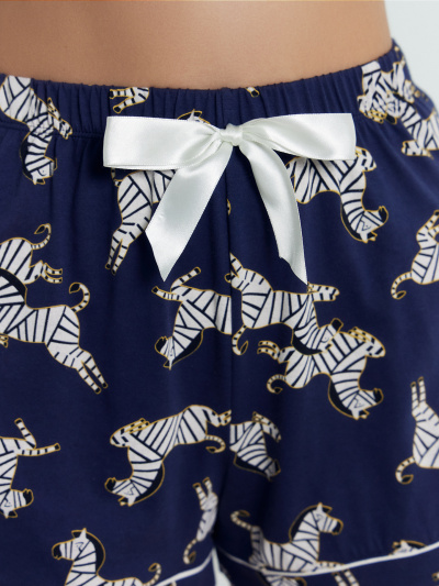 Жакет, шорты Mark Formelle 592478-1/24-26732ПП-0 зебры_на_т.синем - фото 2