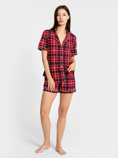 Жакет, шорты Mark Formelle 592478-1/24-ОБР24788ПП-0 клетка_на_красном_014А_Стирка - фото 1