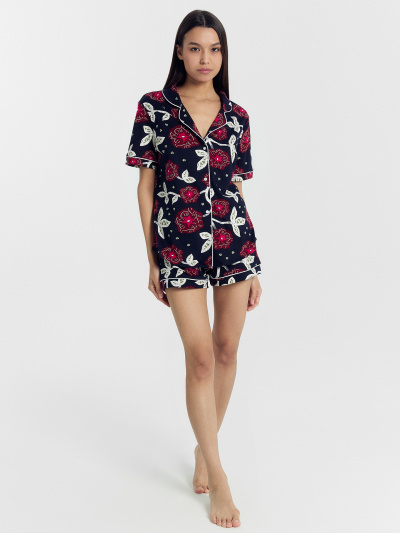 Жакет, шорты Mark Formelle 592478/24-26552ПП-0 цветы_на_синем - фото 6