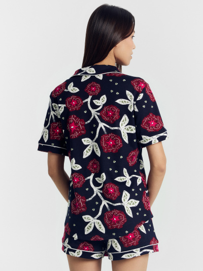 Жакет, шорты Mark Formelle 592478/24-26552ПП-0 цветы_на_синем - фото 8