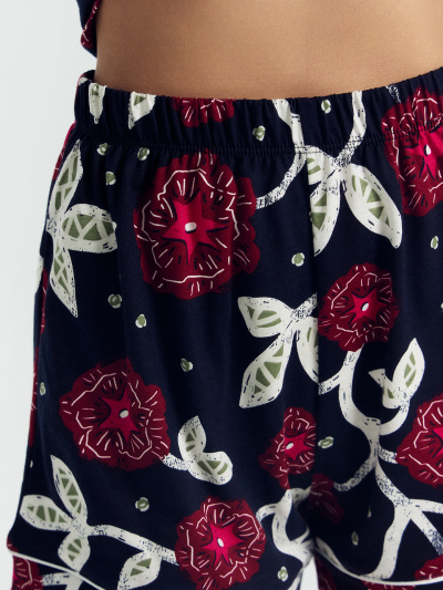 Жакет, шорты Mark Formelle 592478/24-26552ПП-0 цветы_на_синем - фото 4