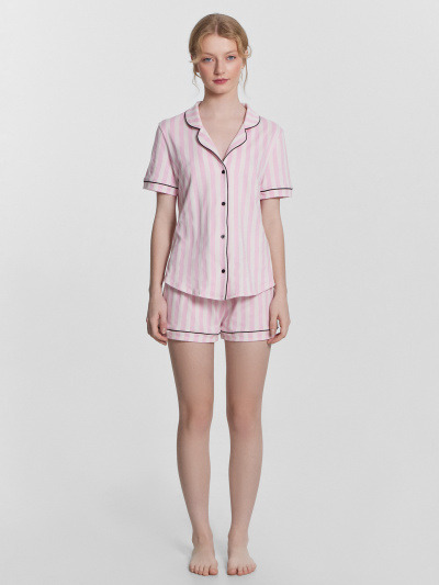 Жакет, шорты Mark Formelle 592478/24-31343ПП-5 розовая_полоска1 - фото 9